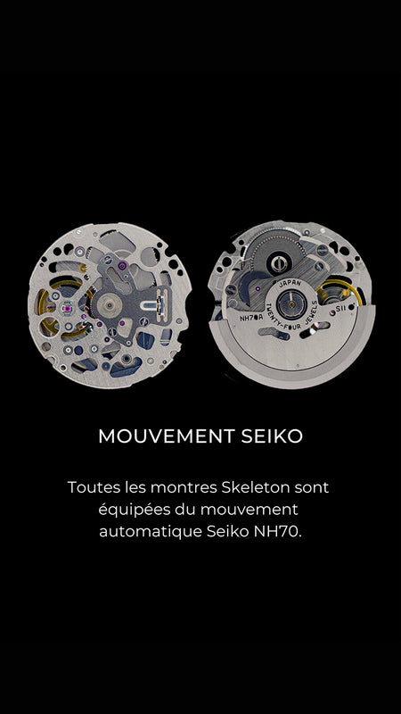 Mouvement Automatique Skeleton Seiko NH70