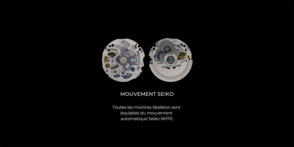 Mouvement Automatique Skeleton Seiko NH70